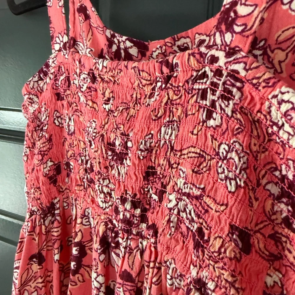 NWT Old Navy Pink Floral Tiered Dress
